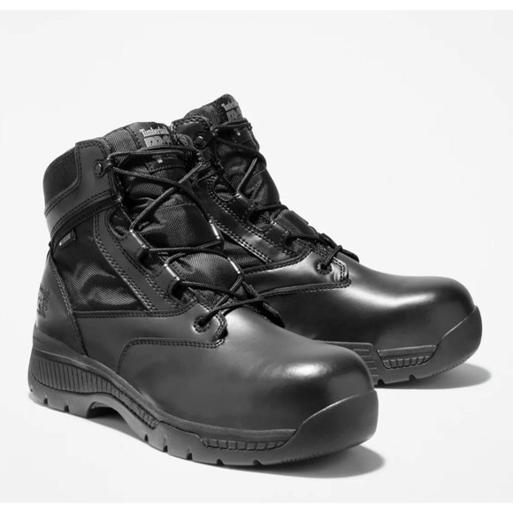 NEW Size 7.5W Mens Timberland Valor 6" Black Composite Toe Waterproof Work Boot - Picture 4 of 5